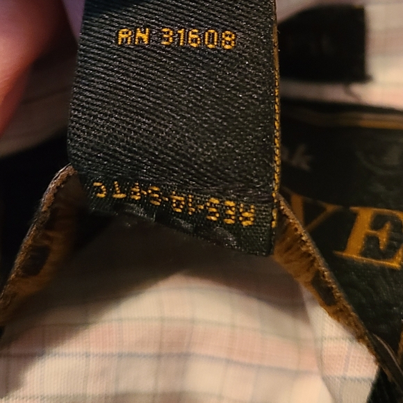 (1126) Jos. A. Banks Men's Classic Oxford Dress Shirt, Size: Small Color: Stripe - Picture 9 of 14